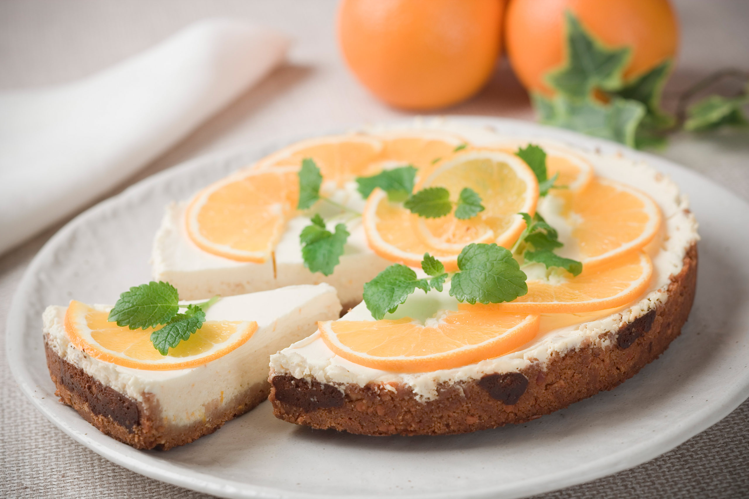sinaasappel cheesecake