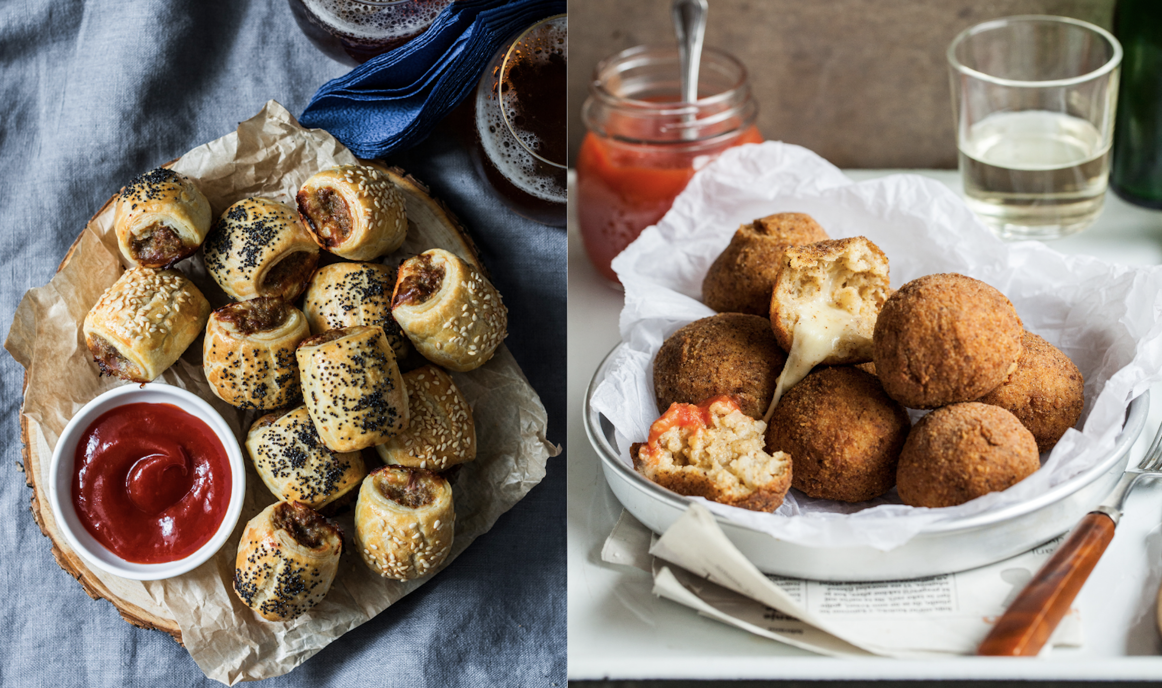Italiaanse en Britse snacks
