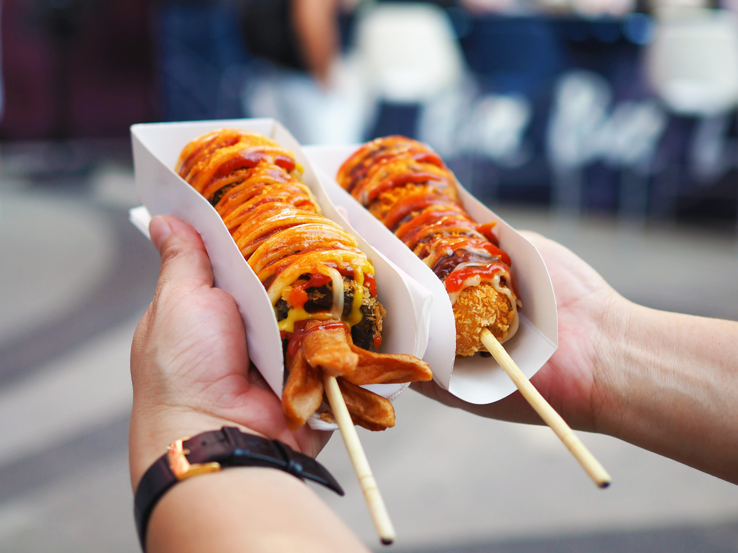 Koreaanse hotdog