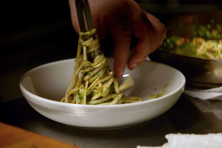 chef film pasta aglio e olio