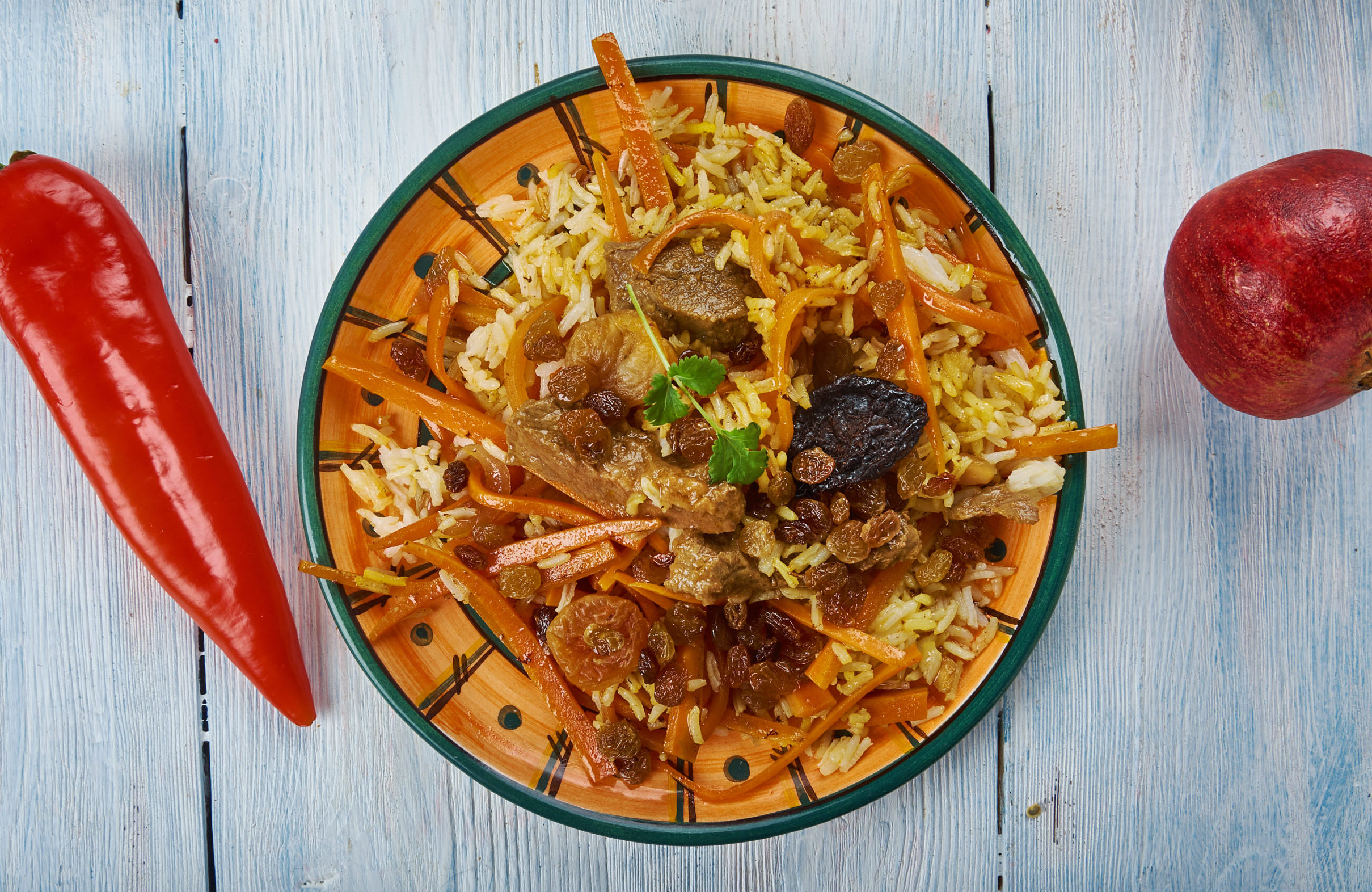 kabuli palaw uit de afghaanse keuken