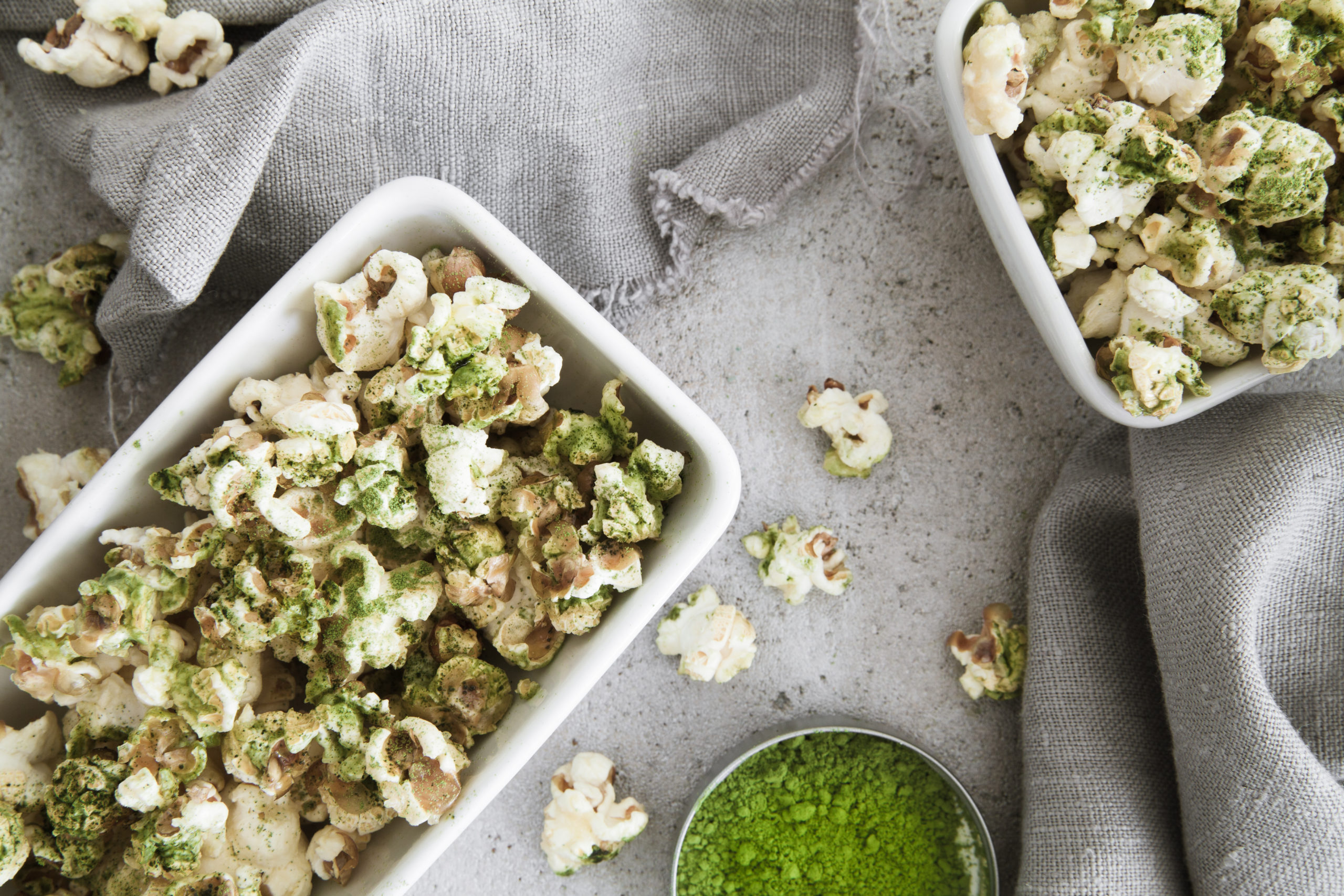matcha popcorn